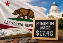California Boosts Minimum Wage to Unprecedented $17.40 Per Hour