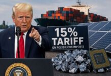 Trump Enacts 15% Tariff to Safeguard U.S. Solar, Chip Supply Chains