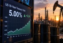 Oil Price Spike Drives US 10-Year Treasury Yield to 5%